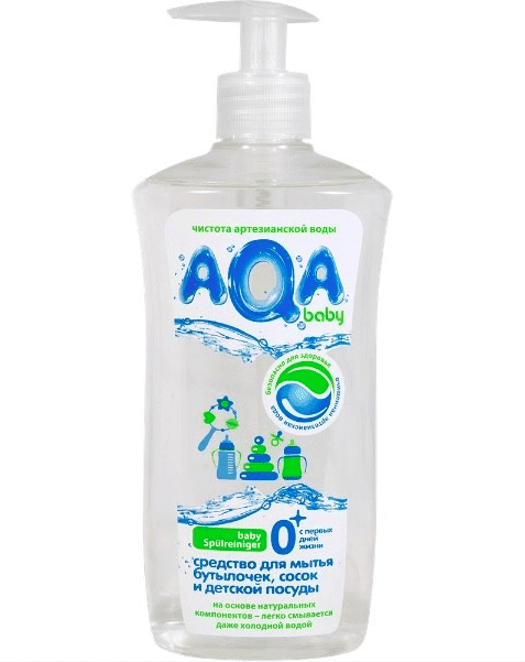 AQA baby. Средство для мытья бутылочек, сосок и детской посуды, 500 мл