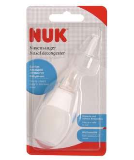 NUK. Аспиратор для носа со сменными насадками 0+