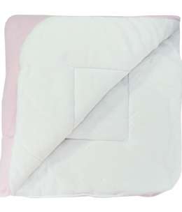 Конверт-одеяло велюр с вышивкой, розовый