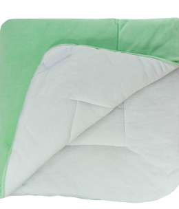 Конверт-одеяло велюр с вышивкой, салатовый