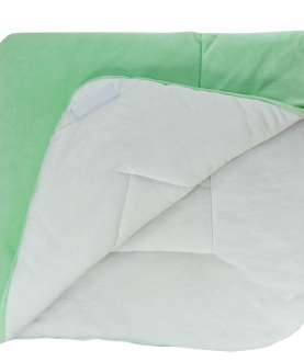 Конверт-одеяло велюр с вышивкой, салатовый