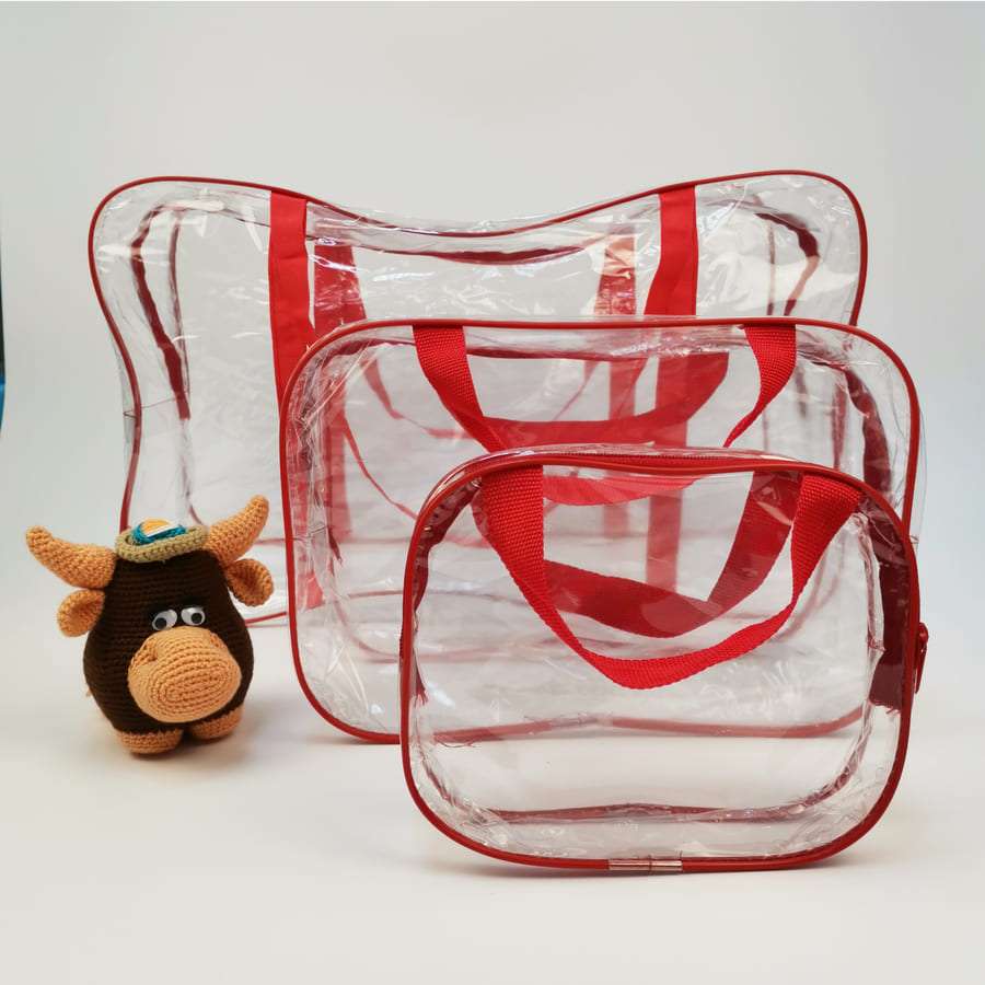 Комплект сумок в роддом 3 в 1, красный