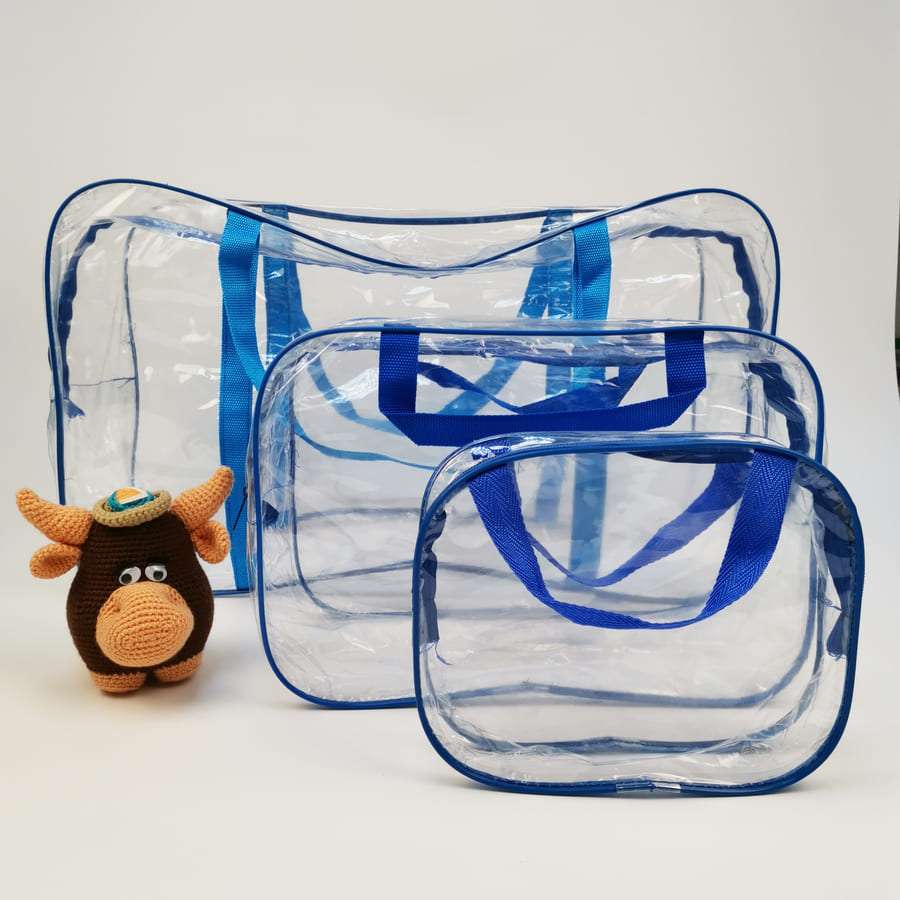 Комплект сумок в роддом 3 в 1, голубой