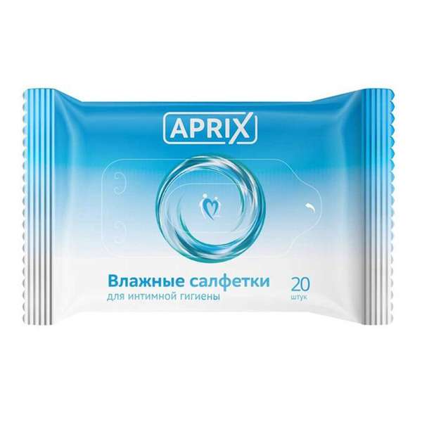 Влажные салфетки для интимной гигиены APRIX,20 шт.