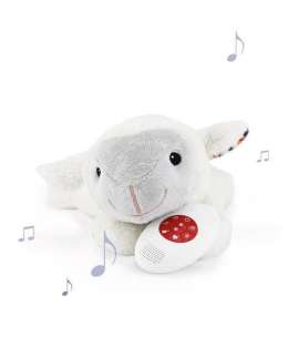 ZAZU. Музыкальная мягкая игрушка-комфортер Овечка Лиз. 1+