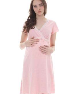 ФЭСТ, Hunny Mammy. Сорочка для беременных и кормящих 1-НМП 20801 розовый
