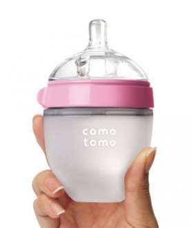 ComoTomo. Бутылочка для кормления,150 мл (Розовая)