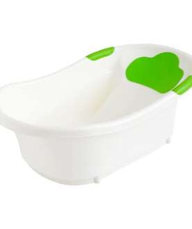 ROXY-KIDS Ванночка для купания с анатомической горкой и сливом, зеленый